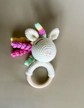 Unicorn Crocheted Teether/ Rattle