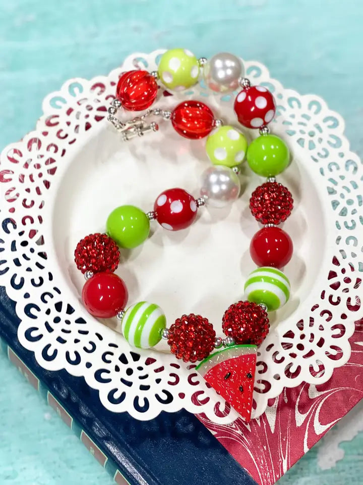 Watermelon Bubble Necklace