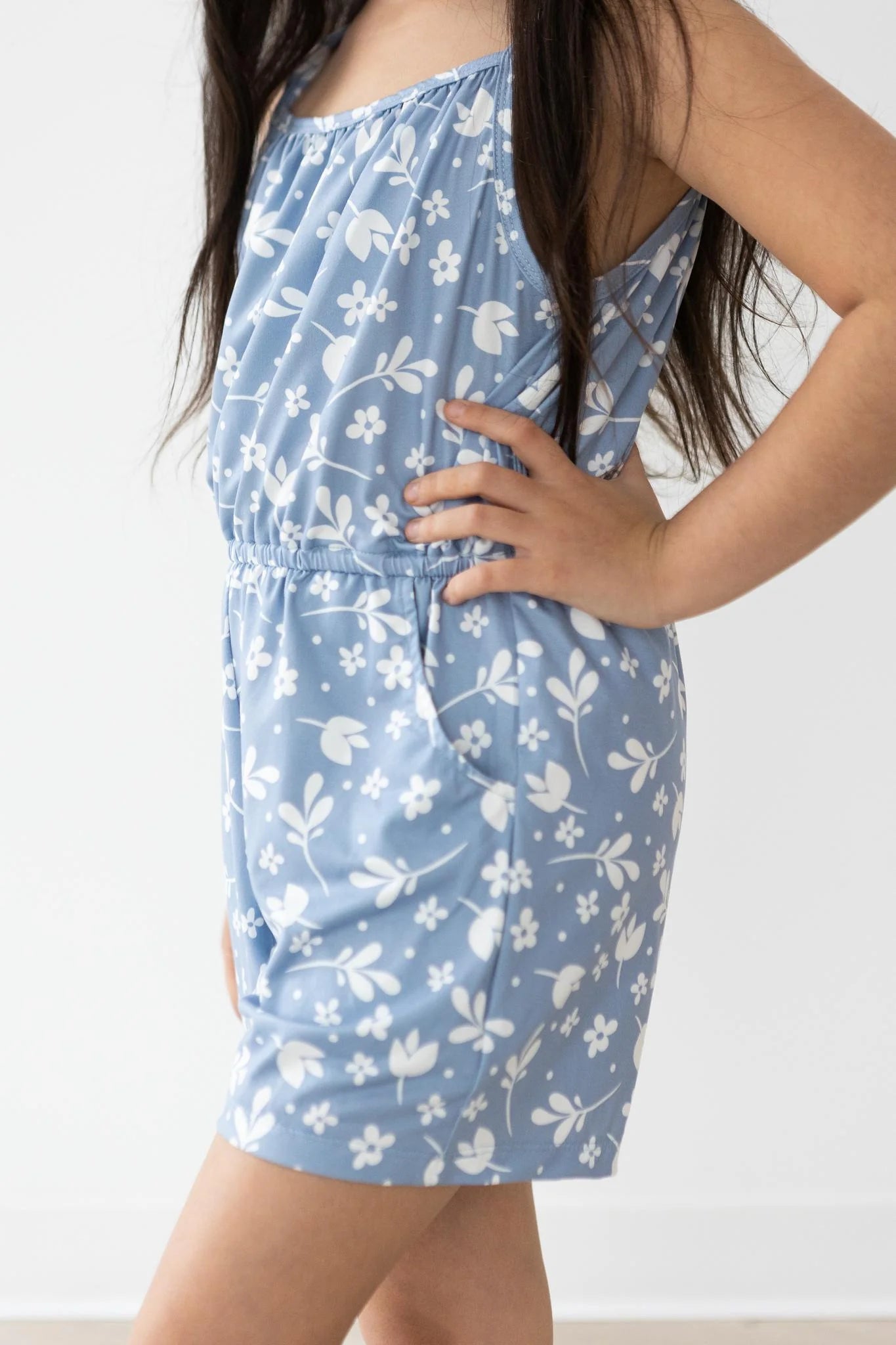 Blueberry Strappy Play Romper